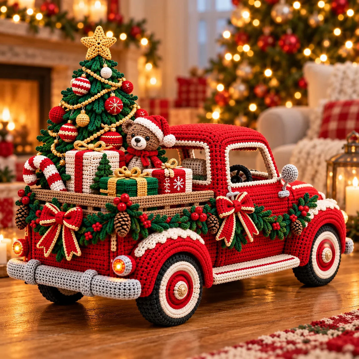 Häkelanleitung Weihnachts-Pickup – Vintage Truck