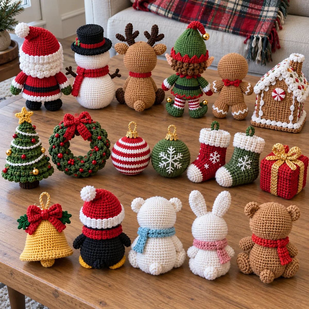Weihnachts-Häkelbundle – 449 festliche Anleitungen