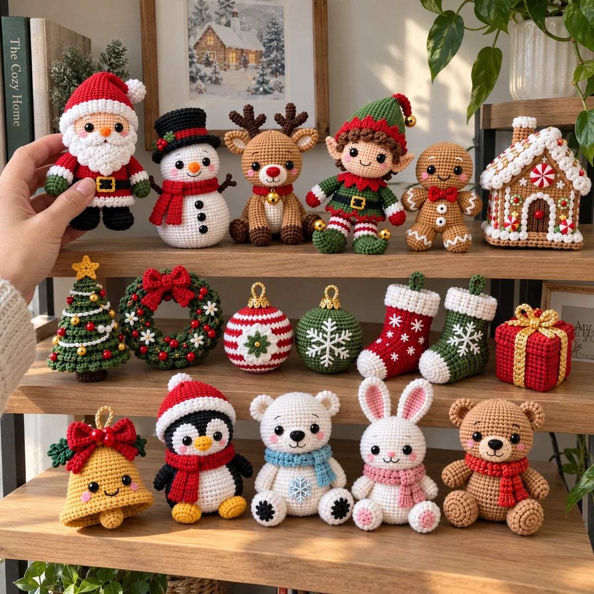 Weihnachts-Häkelbundle – 449 festliche Anleitungen