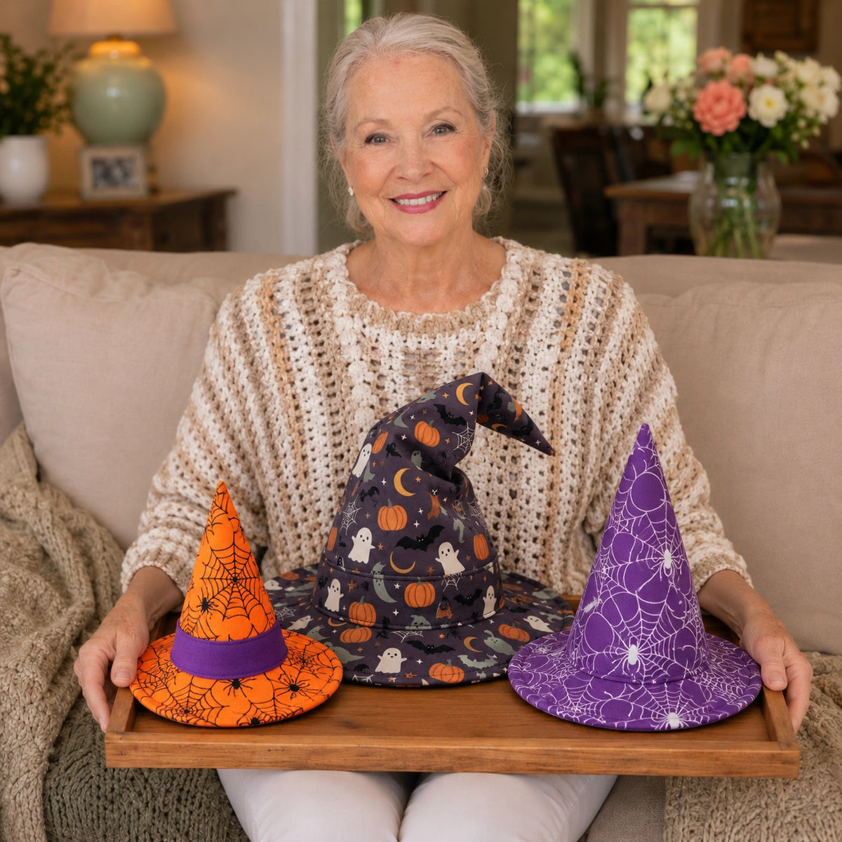 Hexenhut-Schnittmuster – Halloween-Kostüm DIY, Größen S-L