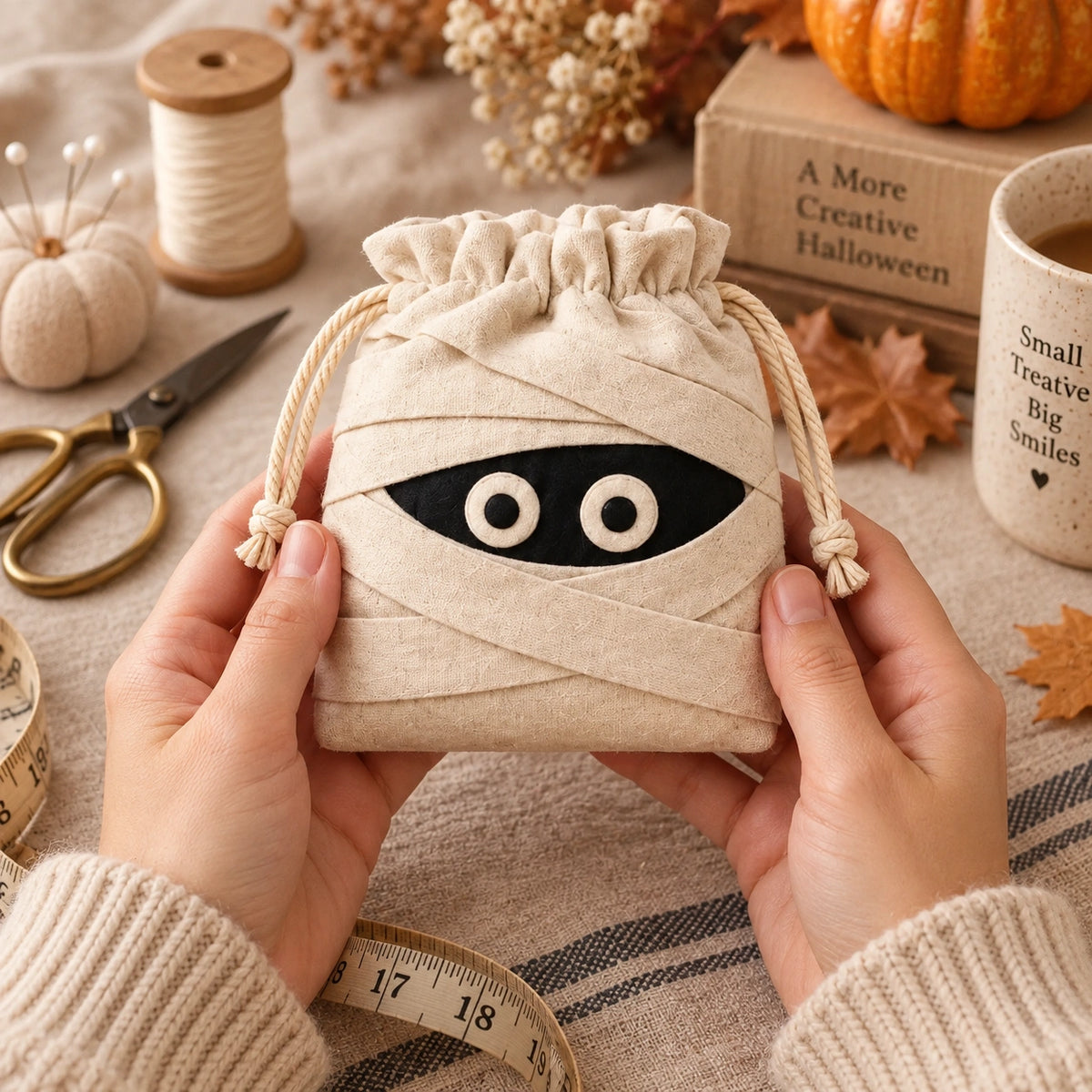 Nähanleitung für Halloween-Süßigkeitentaschen - 15 Projektdesigns