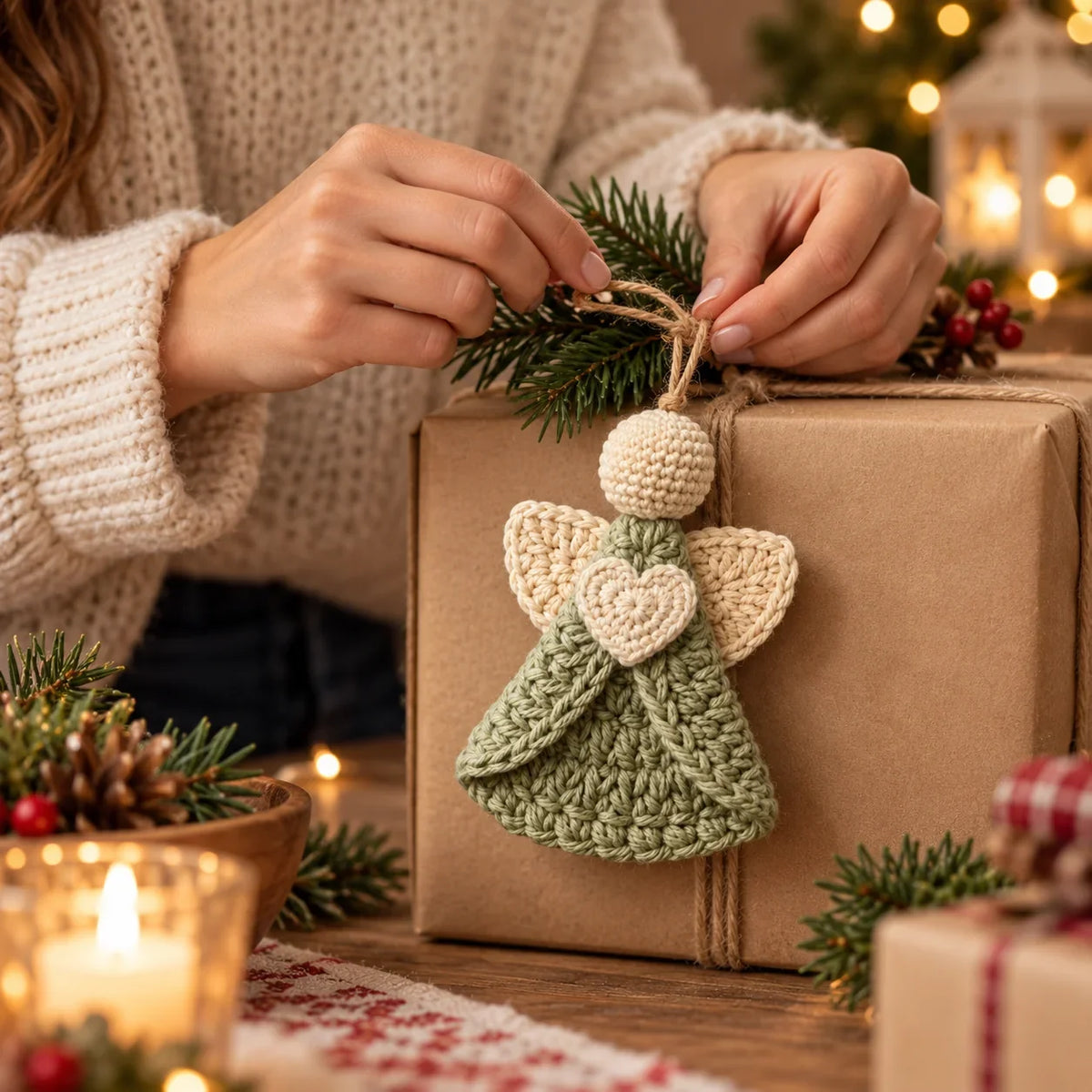 Engel-Anhänger Häkelanleitung | Christbaumschmuck