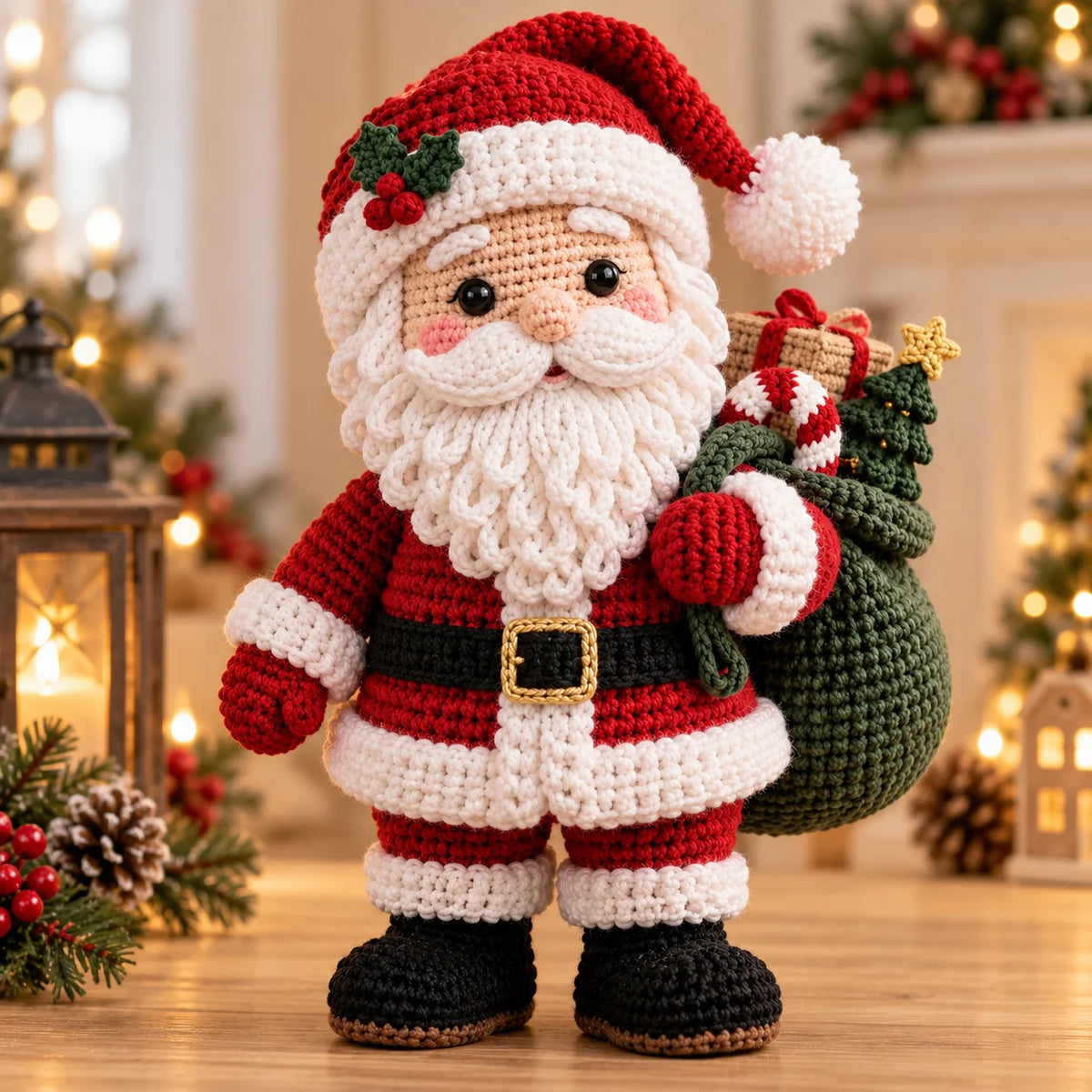 Weihnachtsmann-Amigurumi-Häkelanleitung