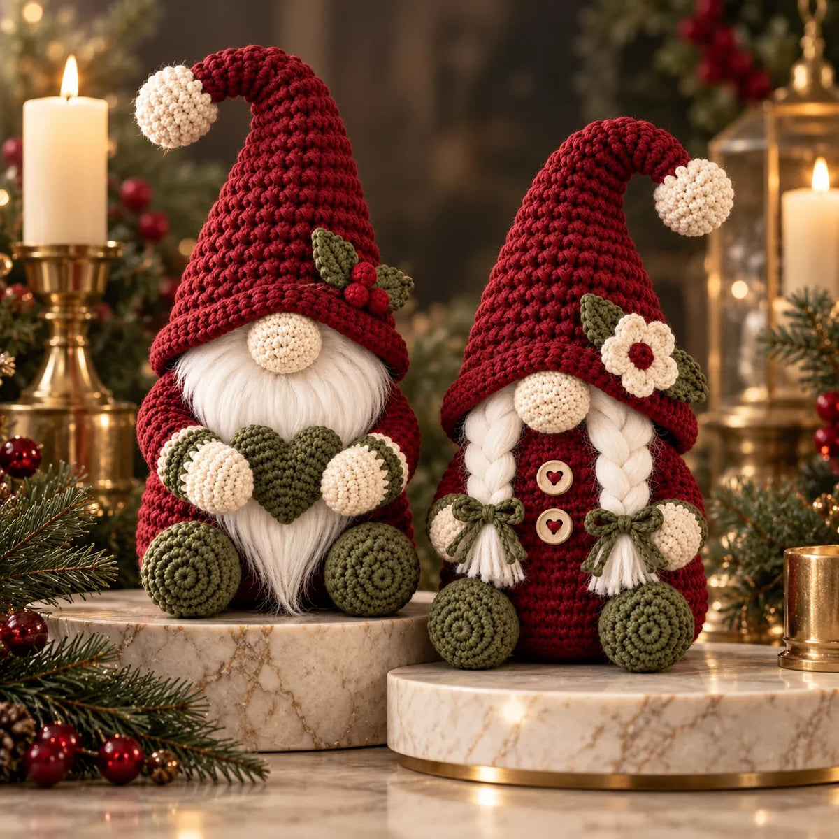 Herr & Frau Weihnachtswichtel Häkelanleitung