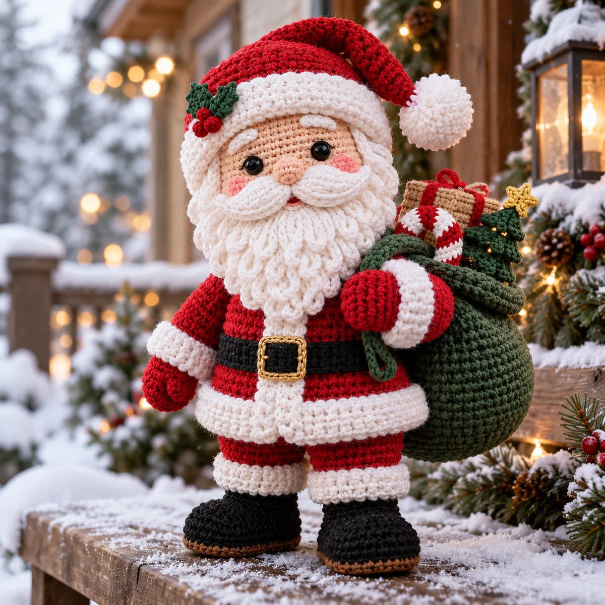 Weihnachtsmann-Amigurumi-Häkelanleitung