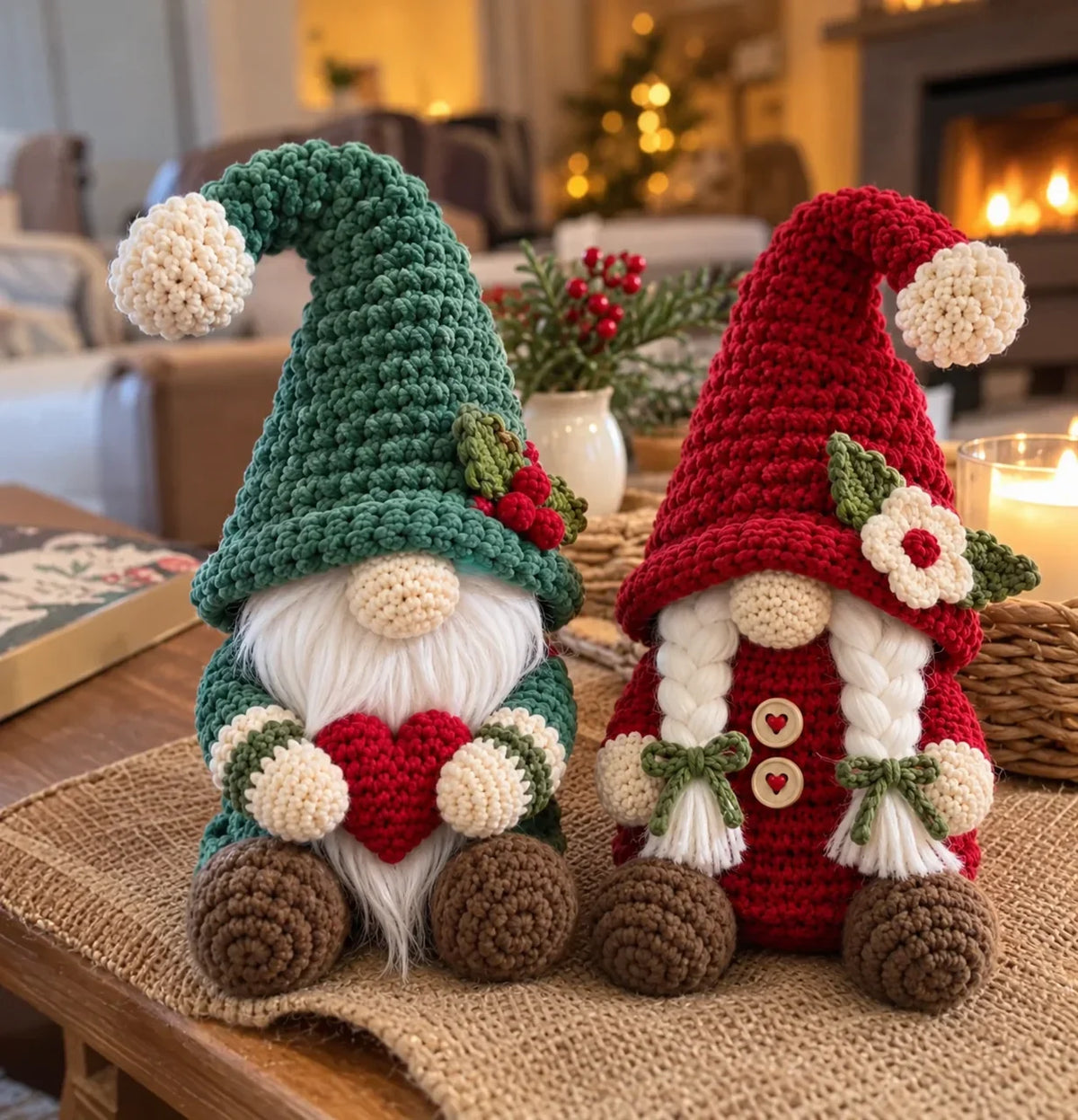 Herr & Frau Weihnachtswichtel Häkelanleitung