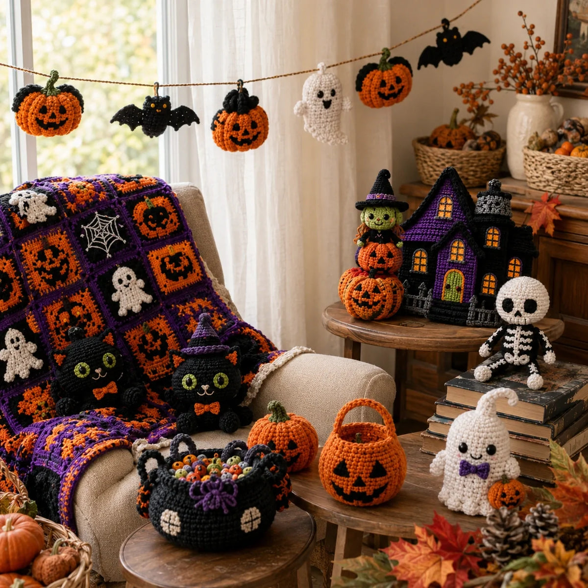 Halloween Amigurumi Häkelanleitungs-Set 🎃👻 - 30 Anleitungen