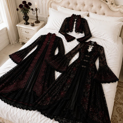 Gothic-Kleid Häkelanleitung – 3 viktorianische Kleider PDF, Erwachsenengrößen
