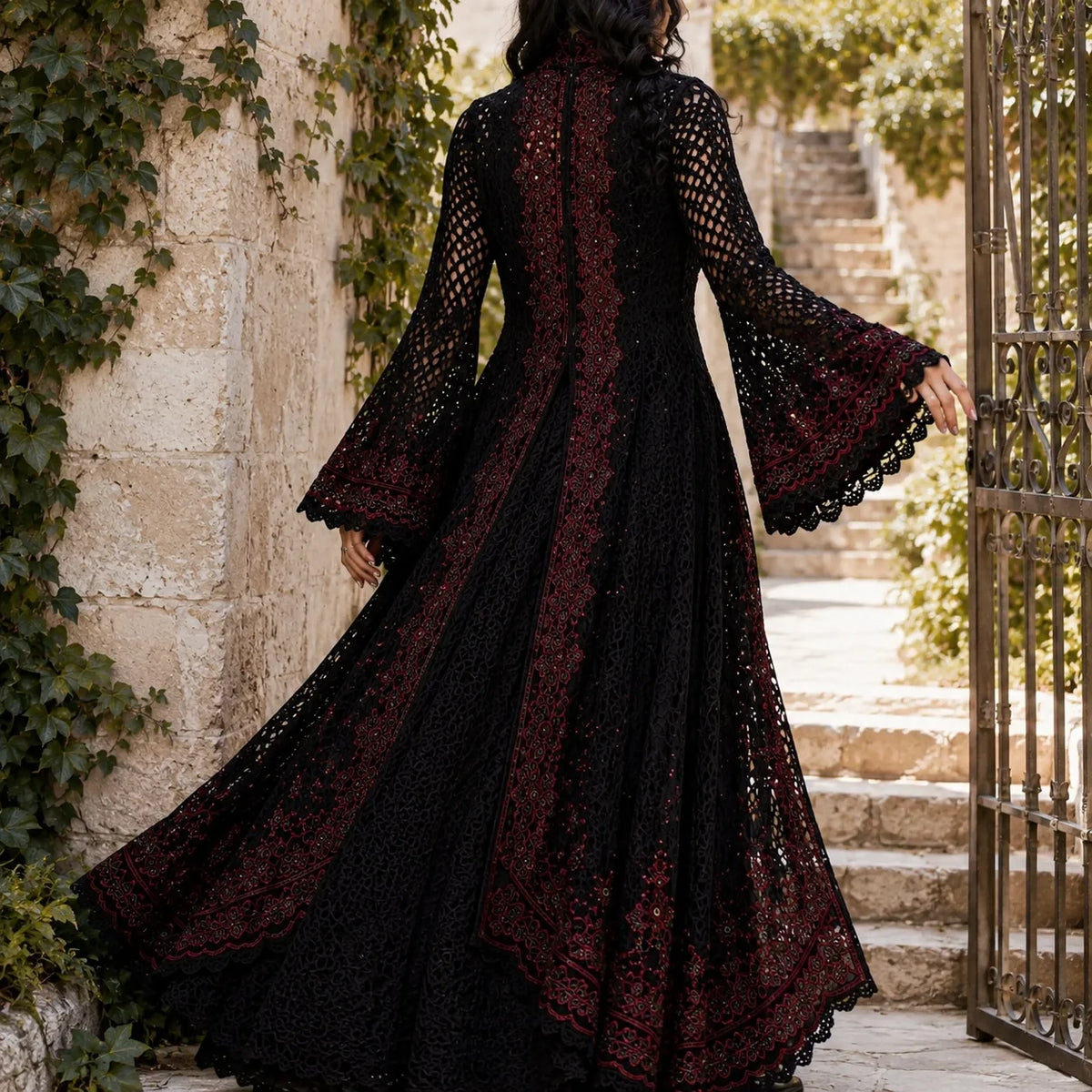Gothic-Kleid Häkelanleitung – 3 viktorianische Kleider PDF, Erwachsenengrößen