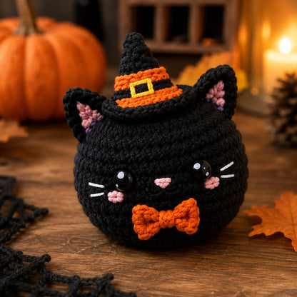 Kawaii Halloween Bao Bun Häkelanleitungs-Set - Amigurumi