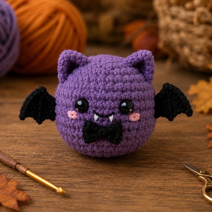 Kawaii Halloween Bao Bun Häkelanleitungs-Set - Amigurumi