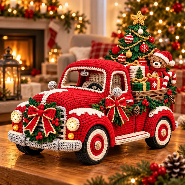 Häkelanleitung Weihnachts-Pickup – Vintage Truck