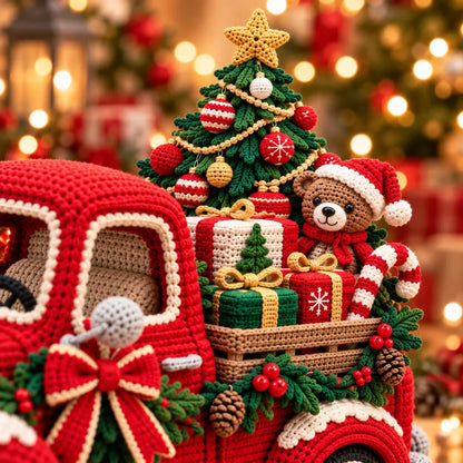 Häkelanleitung Weihnachts-Pickup – Vintage Truck