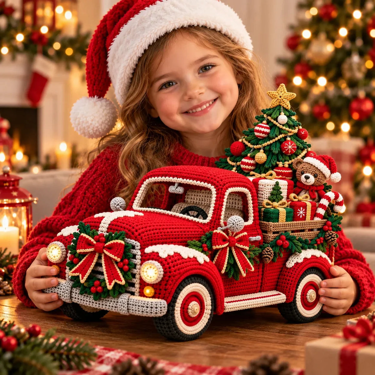 Häkelanleitung Weihnachts-Pickup – Vintage Truck