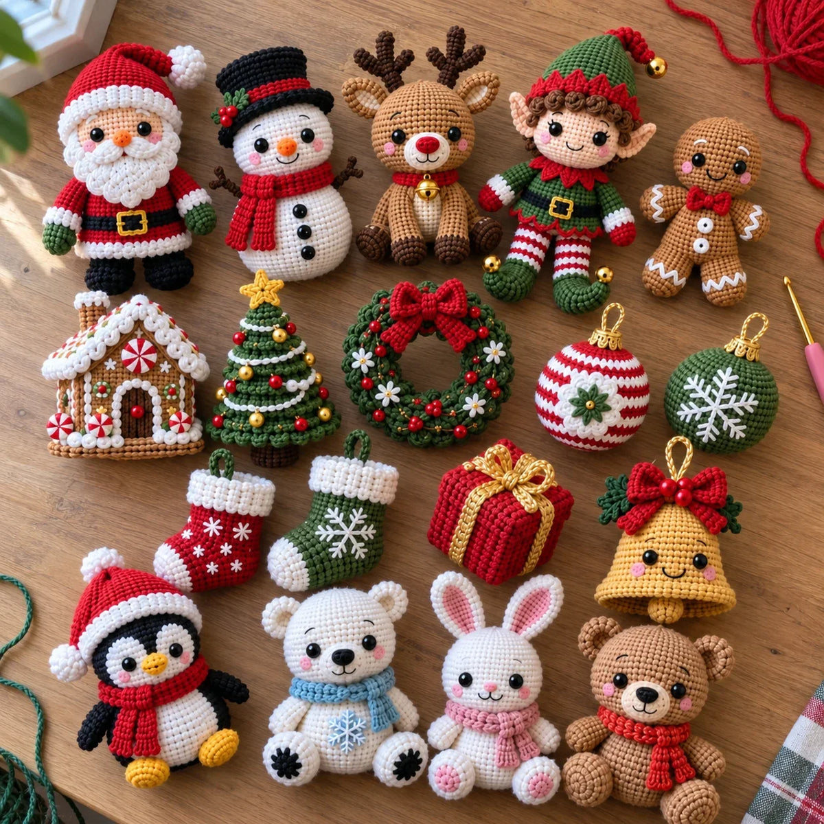Weihnachts-Häkelbundle – 449 festliche Anleitungen