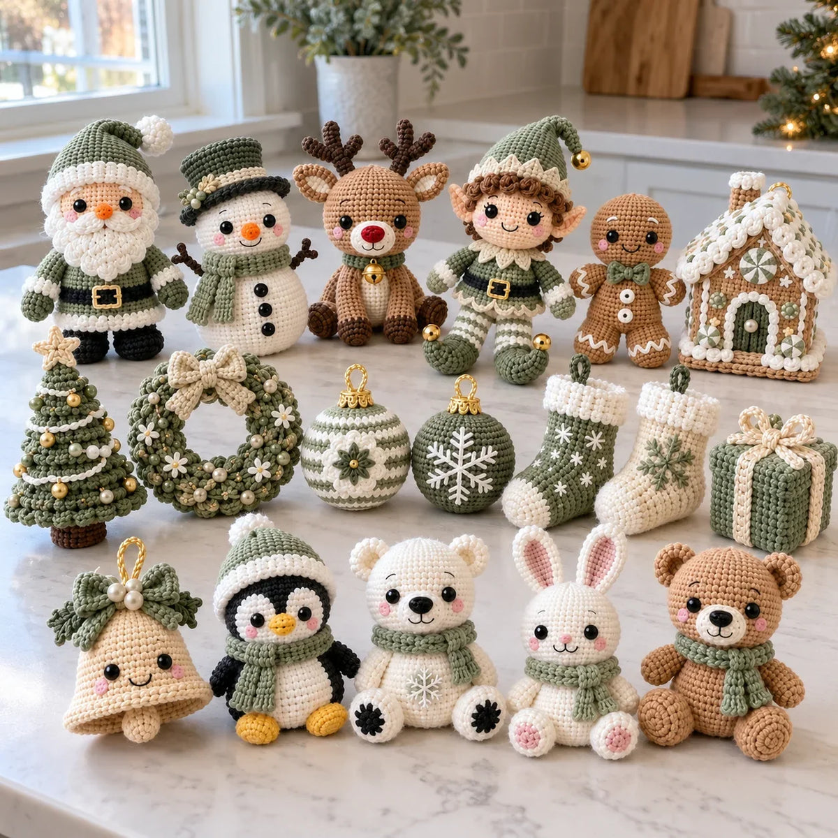 Weihnachts-Häkelbundle – 449 festliche Anleitungen