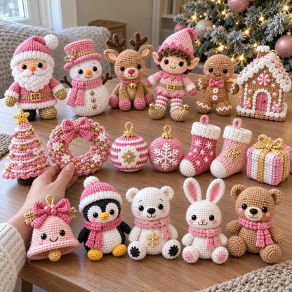 Weihnachts-Häkelbundle – 449 festliche Anleitungen