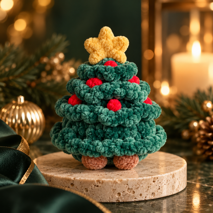 Weihnachts-Amigurumi-Trio ohne Nähen