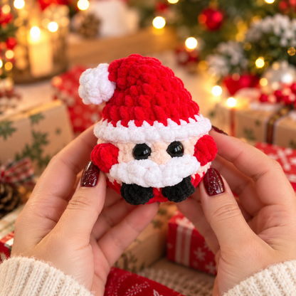 Weihnachts-Amigurumi-Trio ohne Nähen