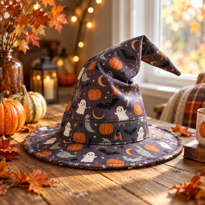 Hexenhut-Schnittmuster – Halloween-Kostüm DIY, Größen S-L