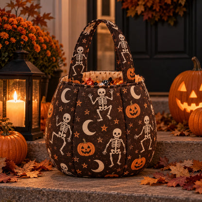 Halloween Süßigkeitentasche Schnittmuster 🎃