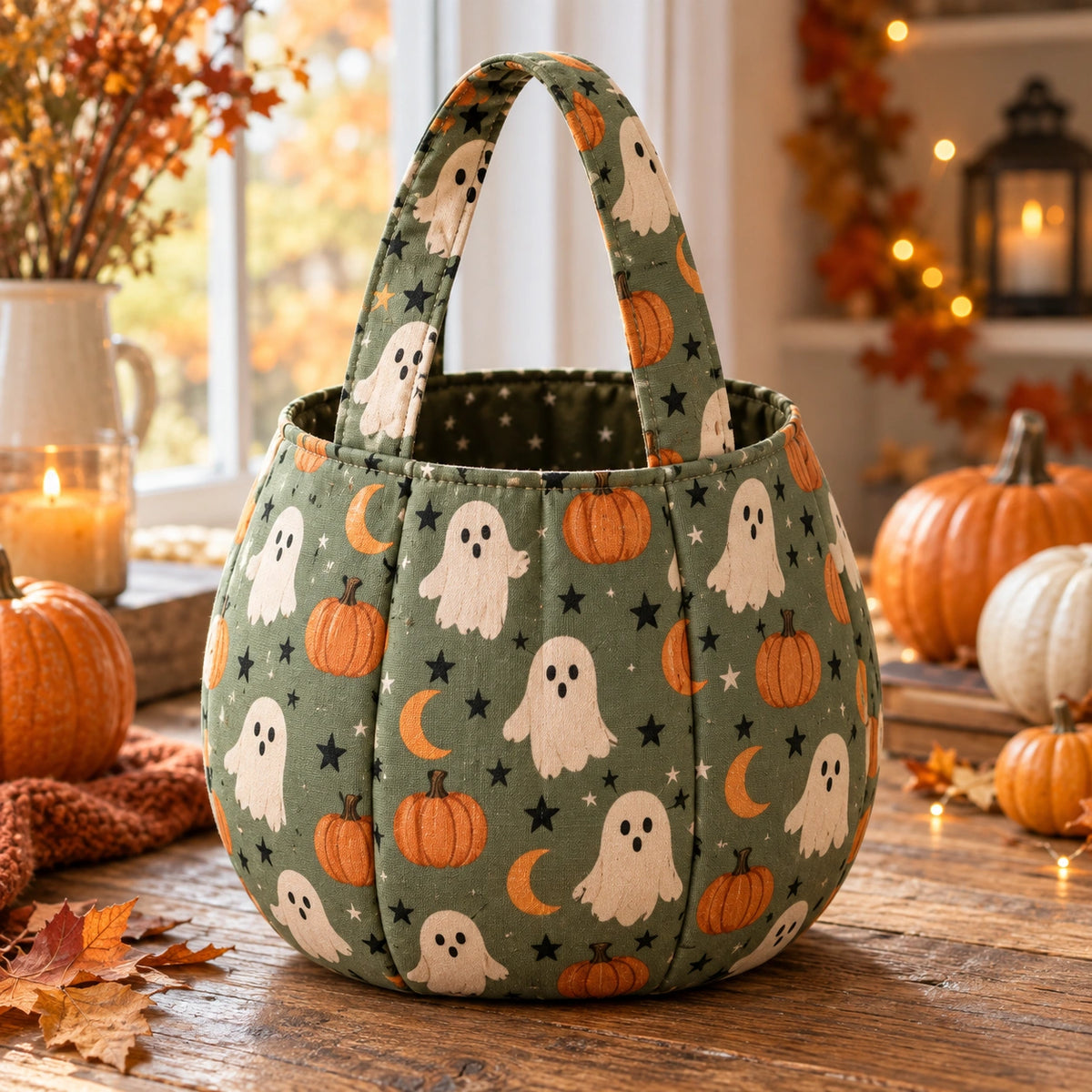 Halloween Süßigkeitentasche Schnittmuster 🎃
