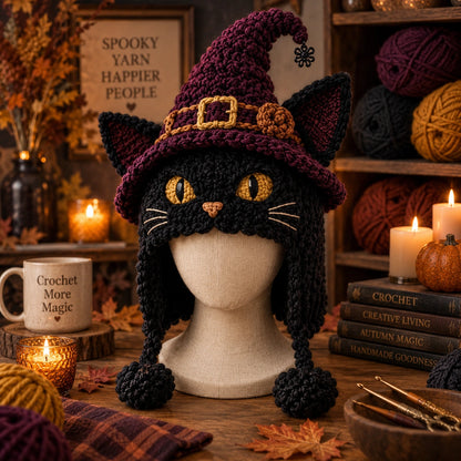 Gehäkelte Halloween-Monsterkapuzen – 6 Designs für Erwachsene