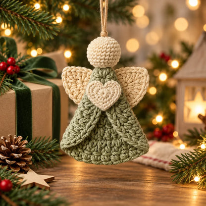 Engel-Anhänger Häkelanleitung | Christbaumschmuck