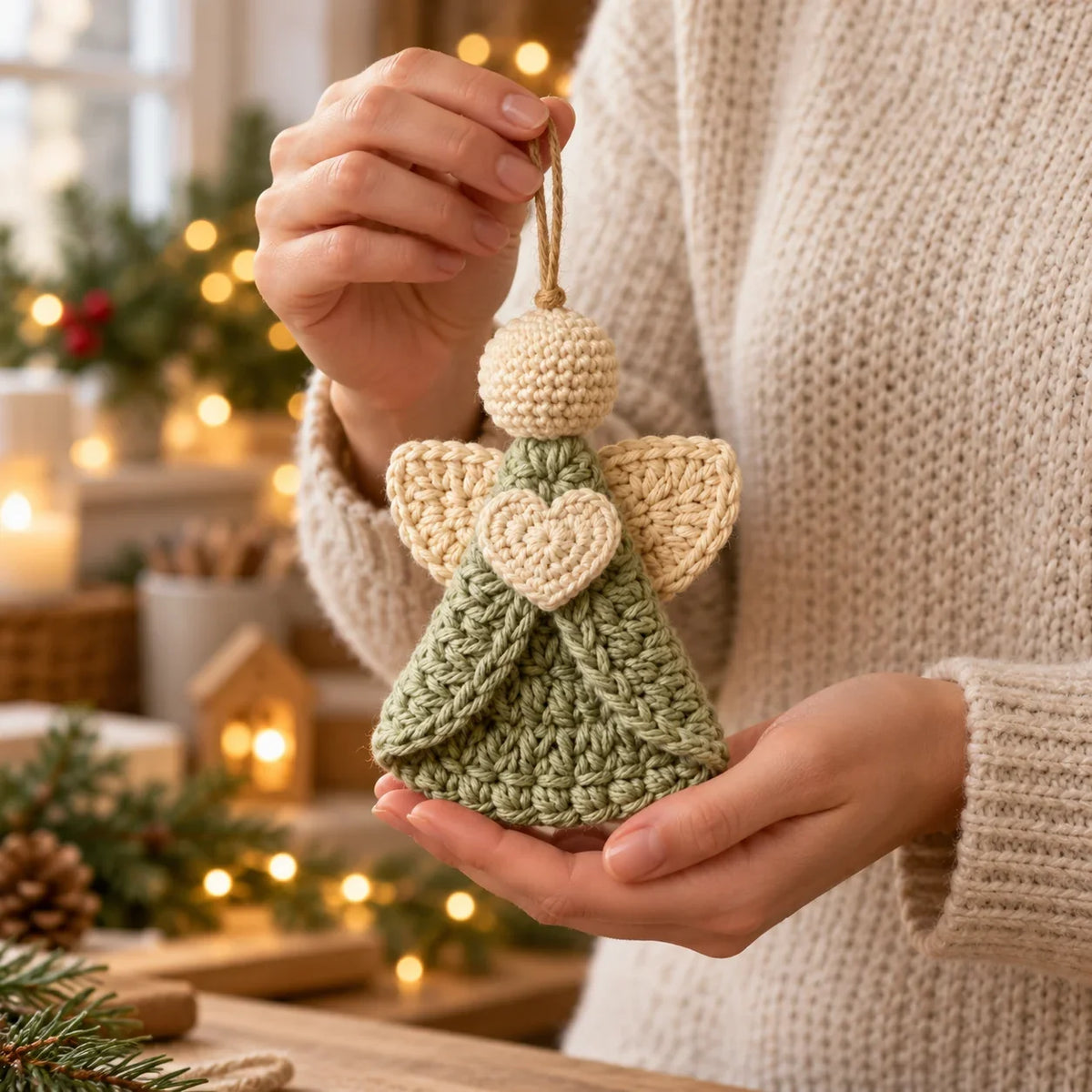 Engel-Anhänger Häkelanleitung | Christbaumschmuck