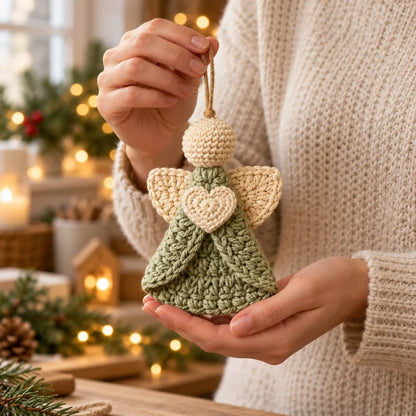 Engel-Anhänger Häkelanleitung | Christbaumschmuck