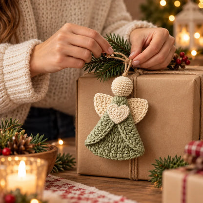 Engel-Anhänger Häkelanleitung | Christbaumschmuck