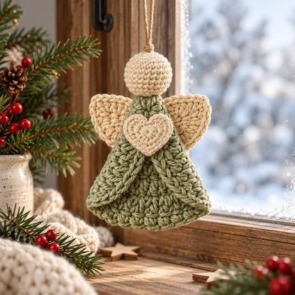 Engel-Anhänger Häkelanleitung | Christbaumschmuck