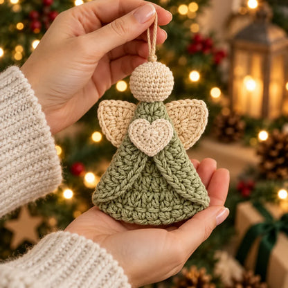 Engel-Anhänger Häkelanleitung | Christbaumschmuck