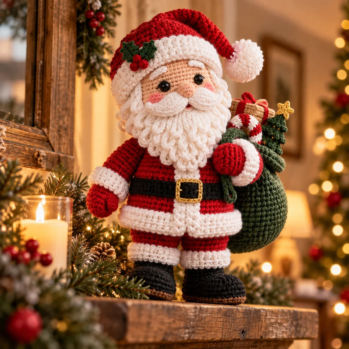 Weihnachtsmann-Amigurumi-Häkelanleitung