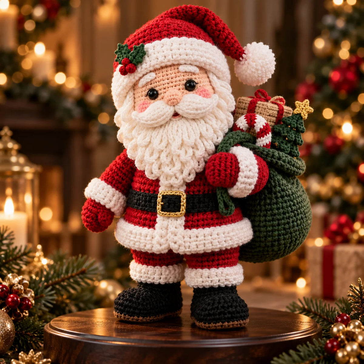 Weihnachtsmann-Amigurumi-Häkelanleitung