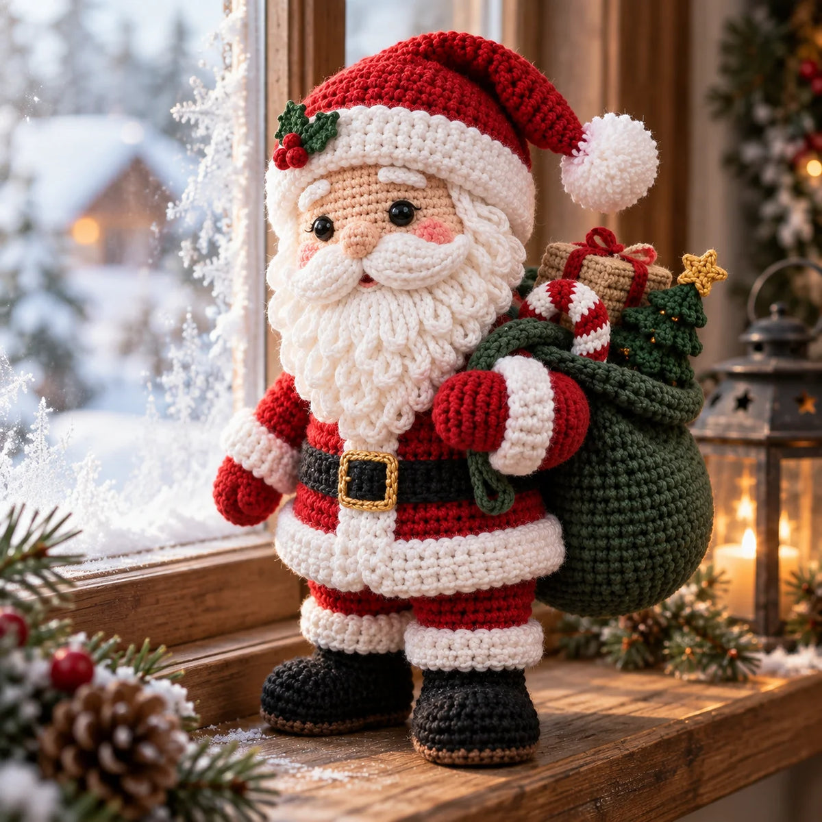Weihnachtsmann-Amigurumi-Häkelanleitung