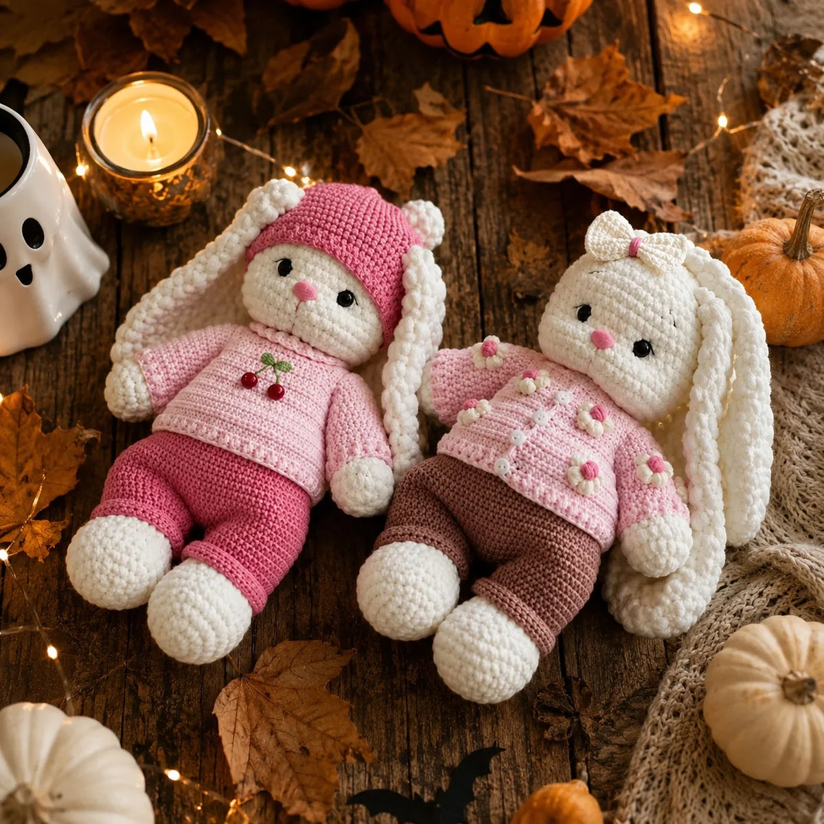 Bella Hase Halloween-Kostüm Häkelanleitung + komplettes Outfit - Amigurumi PDF