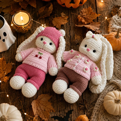 Bella Hase Halloween-Kostüm Häkelanleitung + komplettes Outfit - Amigurumi PDF