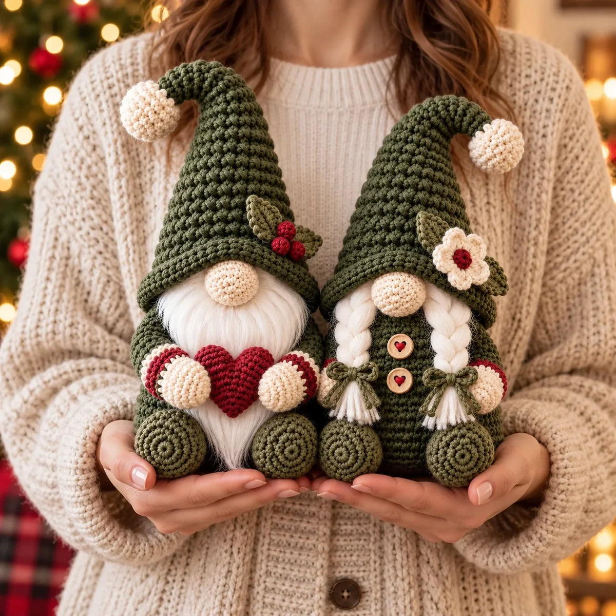 Herr & Frau Weihnachtswichtel Häkelanleitung