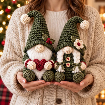 Herr & Frau Weihnachtswichtel Häkelanleitung