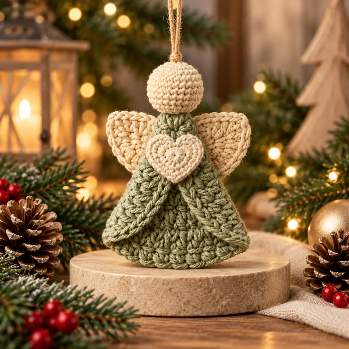 Engel-Anhänger Häkelanleitung | Christbaumschmuck