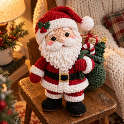 Weihnachtsmann-Amigurumi-Häkelanleitung