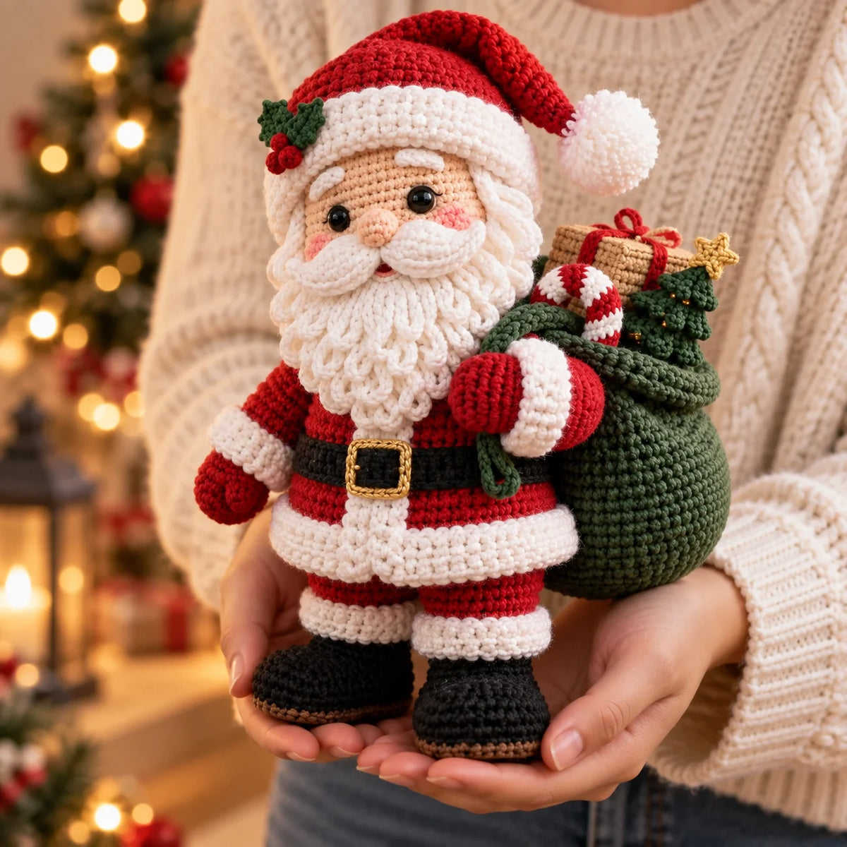 Weihnachtsmann-Amigurumi-Häkelanleitung